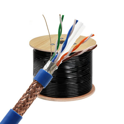 quality  SFTP NETWORK CABLES CAT 6 CAT6 CAT6A CAT7 305M STP Cat6 FTP CPR LAN CABLE 23AWG COPPER 1000FT LSZH sftp ax factory